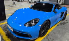 2022 Porsche 718 4.0 GTS, синий — фото 15