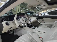 2021 Mercedes-Benz S-Class S63 AMG 4MATIC+ Coupe, белый — фото 12