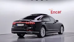 2021 Audi A8 50 TDI Quattro LWB, чёрный — фото 2