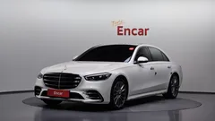 2021 Mercedes-Benz S-Class S500L 4MATIC, белый — фото 1