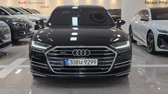 2021 Audi A8 60 TFSI Quattro LWB, чёрный — фото 3