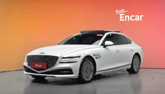 2021 Genesis G80 Gasoline 3.5 Turbo AWD, белый — фото 1