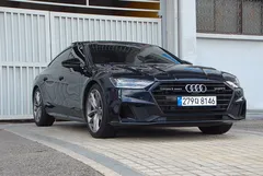 2022 Audi A7 55 TFSI Quattro Premium, синий — фото 4