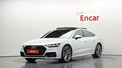 2021 Audi A7 55 TFSI Quattro Premium, белый — фото 1