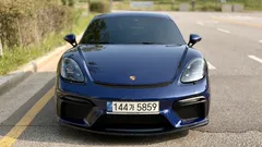 2021 Porsche 718 4.0 GTS, синий — фото 3