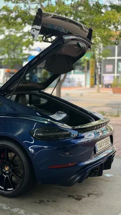 2021 Porsche 718 4.0 GTS, синий — фото 19