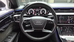 2021 Audi A8 55 TFSI Quattro LWB, чёрный — фото 13