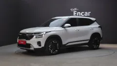 2023 Kia Seltos Gasoline 1.6 Turbo 2WD, белый — фото 1