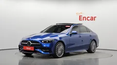 2022 Mercedes-Benz C-Class C300 AMG Line, синий — фото 13