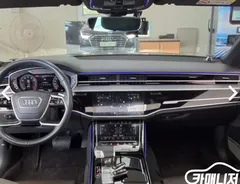 2021 Audi A8 55 TFSI Quattro Premium LWB, чёрный — фото 8
