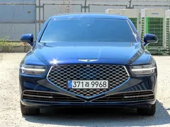 2021 Genesis G90 3.8 AWD, синий — фото 3