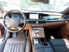 2021 Genesis G90 3.8 AWD, синий — фото 7