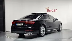 2021 Audi A8 55 TFSI Quattro LWB, чёрный — фото 2