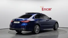 2022 Mercedes-Benz C-Class C300 AMG Line, синий — фото 2