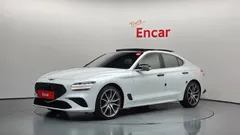 2021 Genesis G70 Gasoline 3.3T 4WD, белый — фото 1