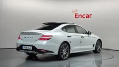 2021 Genesis G70 Gasoline 3.3T 4WD, белый — фото 2