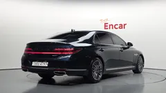 2021 Genesis G90 5.0 AWD, синий — фото 2
