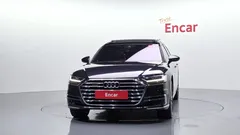 2021 Audi A8 60 TFSI Quattro LWB, синий — фото 3
