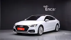 2021 Audi A7 45 TDI Quattro Premium, белый — фото 1