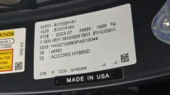 2023 Honda Accord 2.0 Hybrid Touring, серый — фото 20