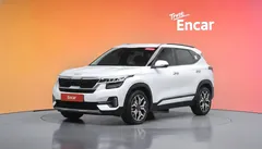 2022 Kia Seltos Gasoline 1.6 Turbo 2WD, белый — фото 1