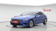 2023 Genesis G70 Gasoline 2.0T 4WD, синий — фото 1