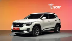2023 Kia Seltos Gasoline 1.6 Turbo 2WD, белый — фото 1