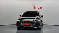 2021 Audi A8 55 TFSI Quattro LWB, чёрный — фото 3