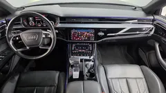 2021 Audi A8 55 TFSI Quattro LWB, чёрный — фото 7