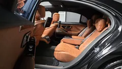 2023 Mercedes-Benz S-Class S500L 4MATIC, чёрный — фото 12