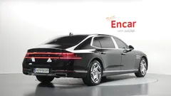 2023 Genesis G90 Gasoline 3.5 Turbo e-S/C AWD LWB, чёрный — фото 2