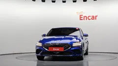 2023 Genesis G70 Gasoline 2.0T 4WD, синий — фото 3