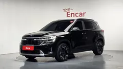 2023 Kia Seltos Gasoline 1.6 Turbo 2WD, чёрный — фото 1