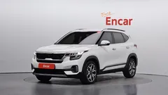 2023 Kia Seltos Gasoline 1.6 Turbo 2WD, белый — фото 1