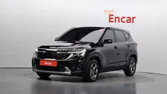 2023 Kia Seltos Gasoline 1.6 Turbo 2WD, чёрный — фото 1