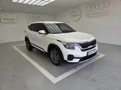 2023 Kia Seltos Gasoline 1.6 Turbo 2WD, белый — фото 3