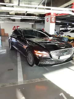 2022 Genesis G80 Gasoline 2.5 Turbo AWD, чёрный — фото 2