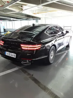 2022 Genesis G80 Gasoline 2.5 Turbo AWD, чёрный — фото 14