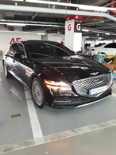 2022 Genesis G80 Gasoline 3.5 Turbo AWD, чёрный — фото 2