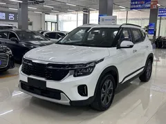 2023 Kia Seltos 1.5L IVT Luxury, белый — фото 1