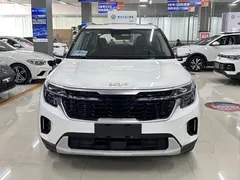 2023 Kia Seltos 1.5L IVT Luxury, белый — фото 2