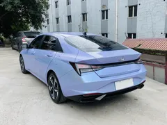2021 Hyundai Elantra 1.5L CVT GLX Elite, синий — фото 5