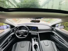 2021 Hyundai Elantra 1.5L CVT GLX Elite, синий — фото 11