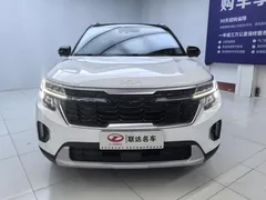 2023 Kia Seltos 1.5L IVT Premium, белый — фото 2