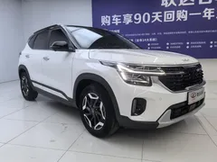 2023 Kia Seltos 1.5L IVT Premium, белый — фото 3
