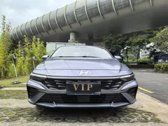 2023 Hyundai Elantra 1.5L CVT LUX Premium, синий — фото 2