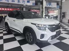 2023 Kia Seltos 1.5L IVT Luxury, белый — фото 2