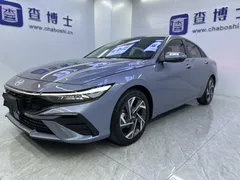 2023 Hyundai Elantra 1.5L CVT LUX Premium, синий — фото 1