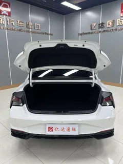 2022 Hyundai Elantra 1.5L CVT LUX Premium, белый — фото 22