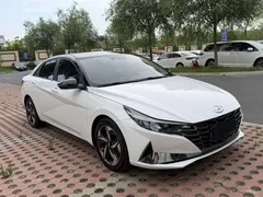 2022 Hyundai Elantra 1.5L CVT LUX Premium, белый — фото 2